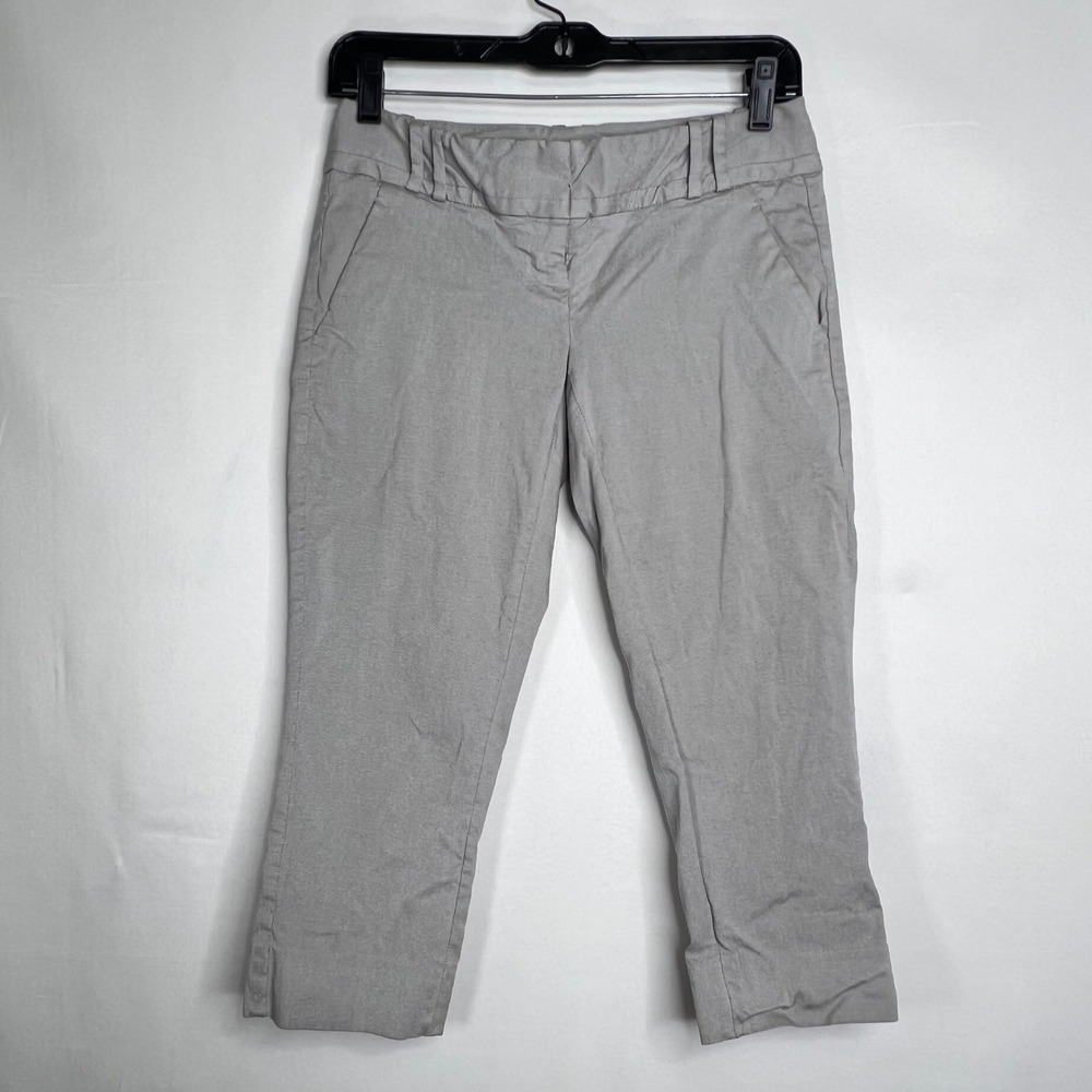 The Limited Gray Exact Stretch Capris Women‎ 0P Low Rise Cropped Trousers Pants